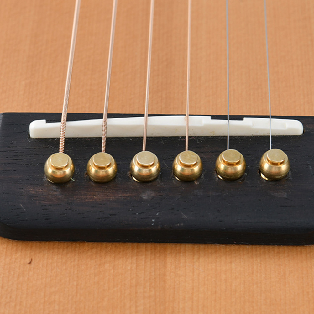 String ddmysmile Pin Electric Guitar Guitar Tuning Pegs Brass Guitar Bridge Pin Replacement Professional Guitars Accessories Parts Smile