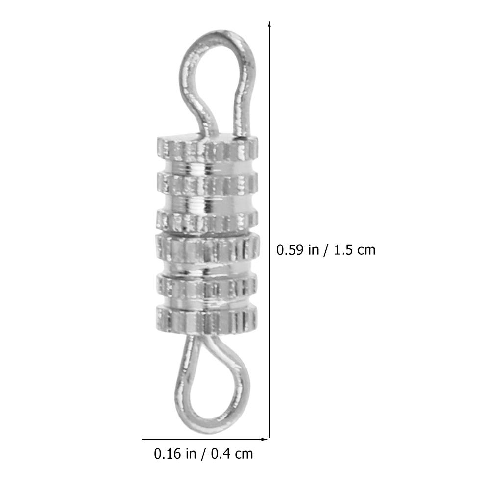 50 Pcs Necklace Clasp Bracelet Screw Type Clasps Buckles Dwe74 Jewelry Making Jewlery Bracelets DIY Connector