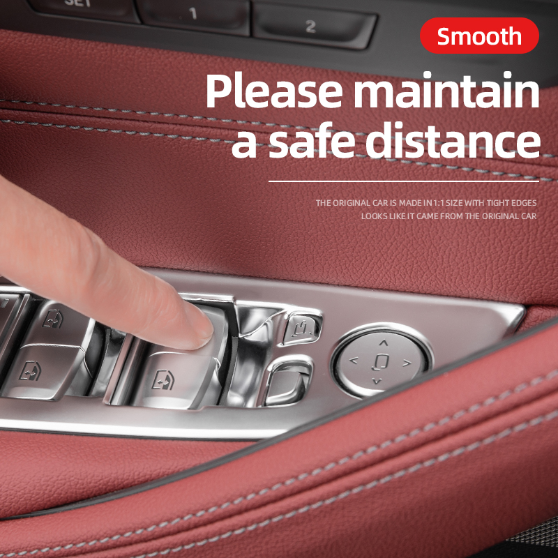 Lift LHD Car Window Switch Panel For G30 G20 X5 G05 Door Cover Trim Accessories Interior ddmysmile X3 G01 X4 G02 Ix3 F30 X1 F48 Smile