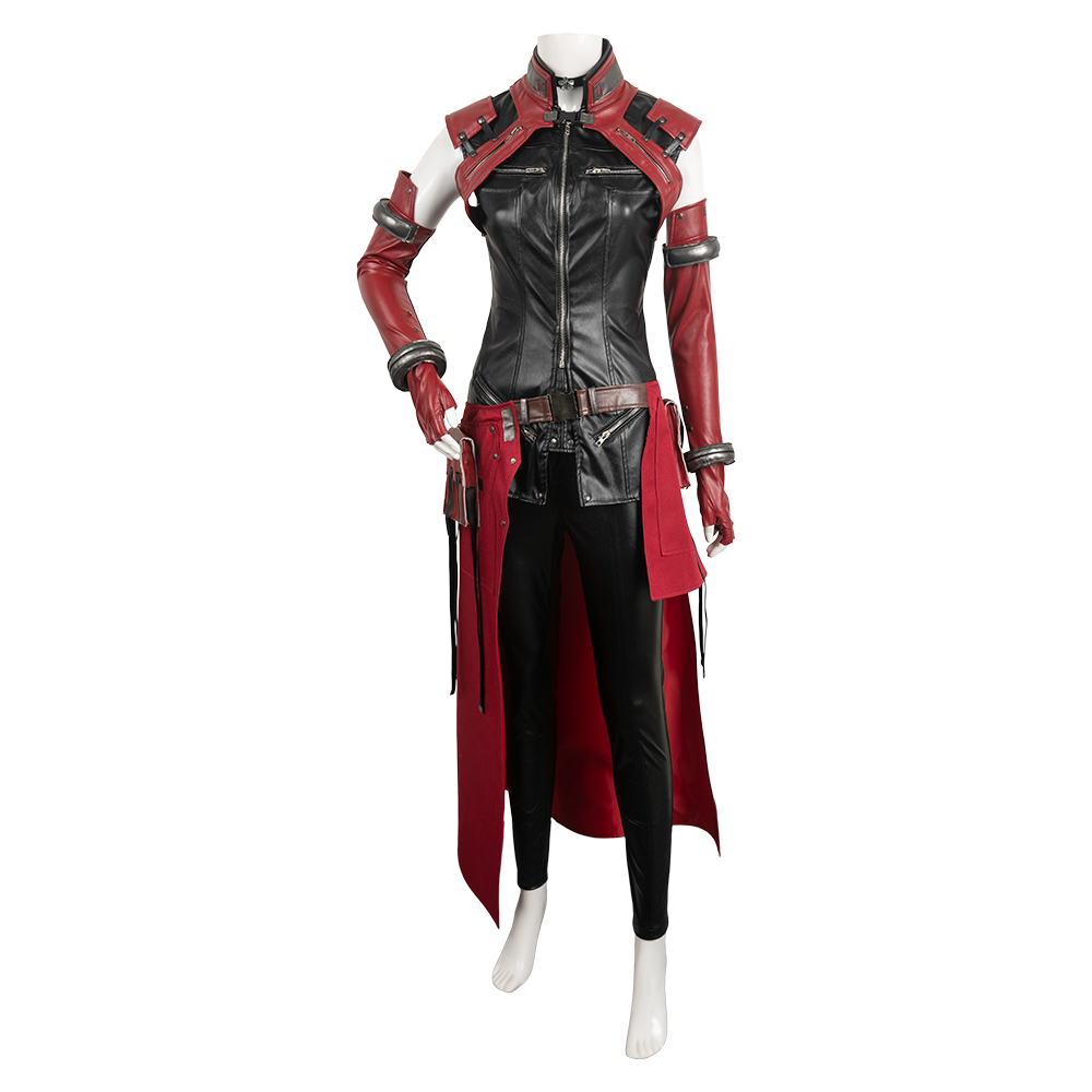 Aerith Cosplay Game Final Cos Fantasy 7 Costume Ever Crisis Uniform Jacket Pants Leather Women Outfit Halloween Carnival Suit