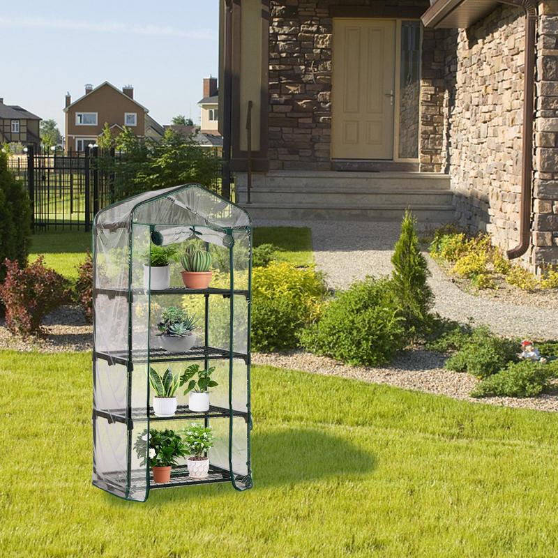 Green House Coveer PVC Transparent Green Houses for Indoor, Grow Tent Weatherproof Portable Small Greenhouse for indoor outdoor