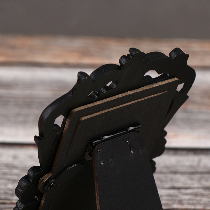 1pc Decorative Flower Retro Photo Wedding Home Decor Desktop Picture Frame Classic Baroque small photo frame H260306