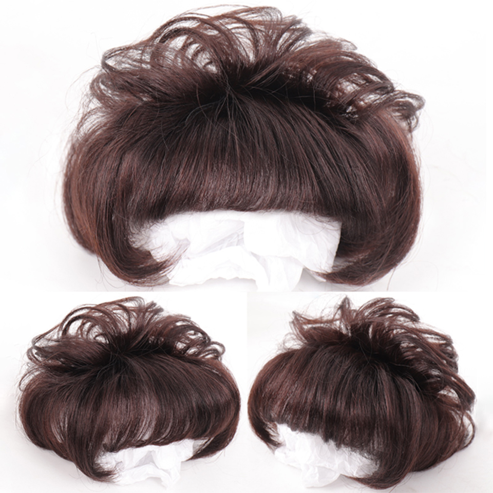 FOR Synthetic Long Water Wavy Curly Half Head Wig Women's Hairpieces Invisible Head Top Wig Block Increase Hair Volume