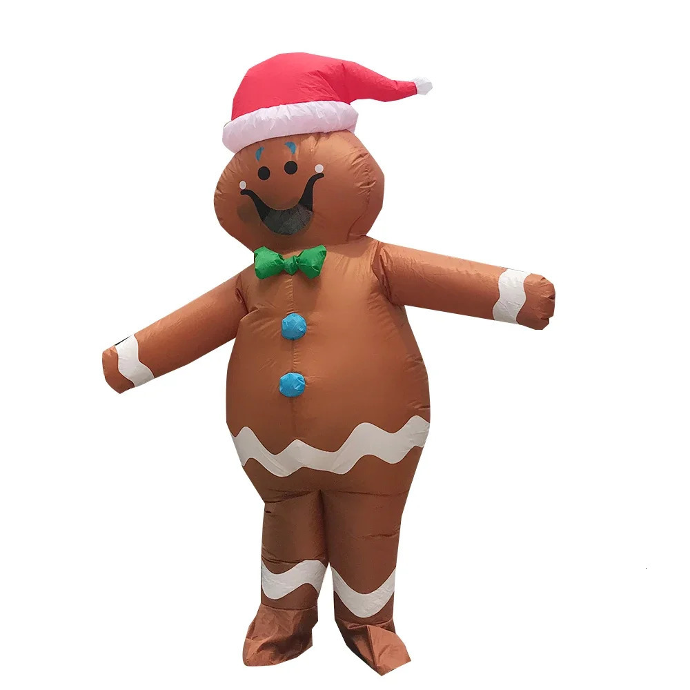 Christmas Inflatable Costume Santa Claus Snowman Gingerbread Tree Adult Party Masquerade Role Play Holiday Gift 241113