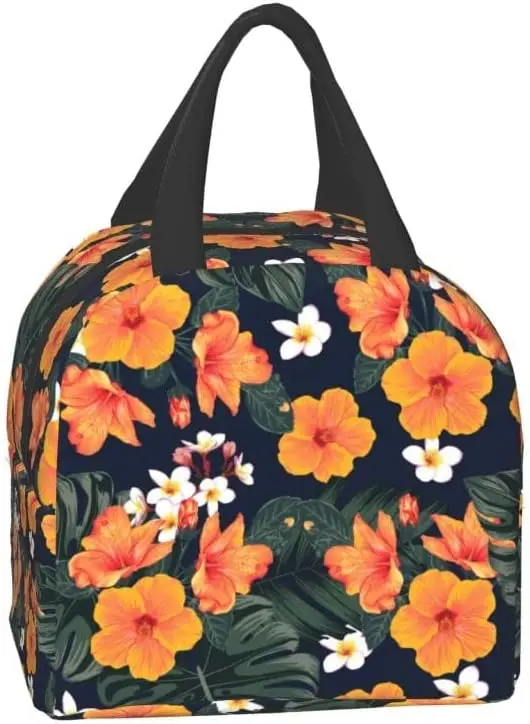 Leakproof Bag Lunch Insulated Cooler Lunch Box for Men Women Reusable Thermal Tote Bag for Office Work School Picnic Beach smile