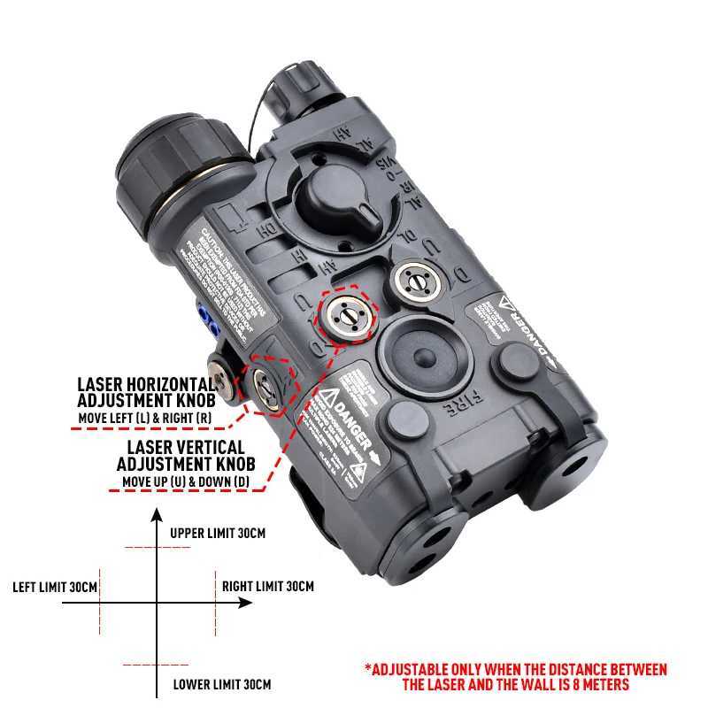 WADSN tactical NGAL red green blue infrared laser nylon flashlight D strobe air gun reconnaissance weapon light 20mm track laser hunting sight W241112