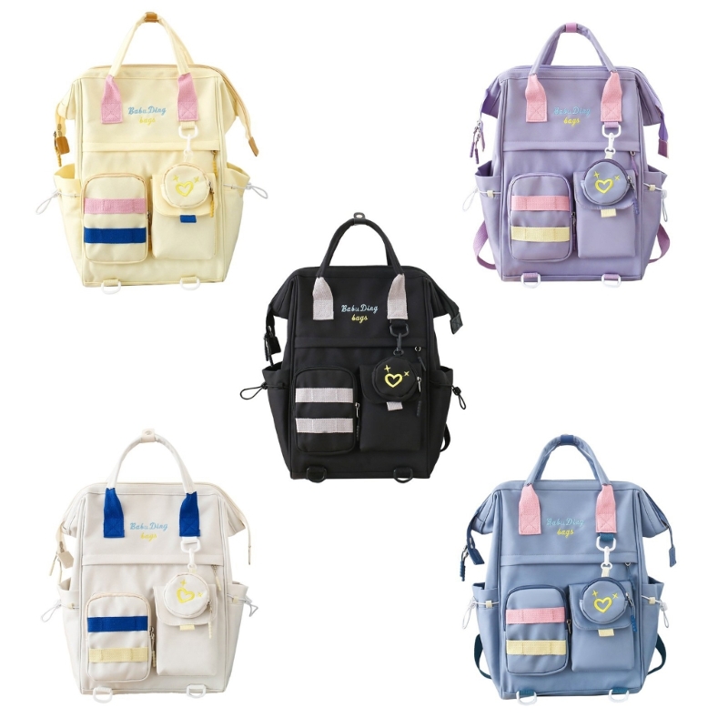 Lightweight Backpack Travel Casual Daypack School Book Bag Large Capacity Backpack Computer Laptops Bag for Teen Student smile