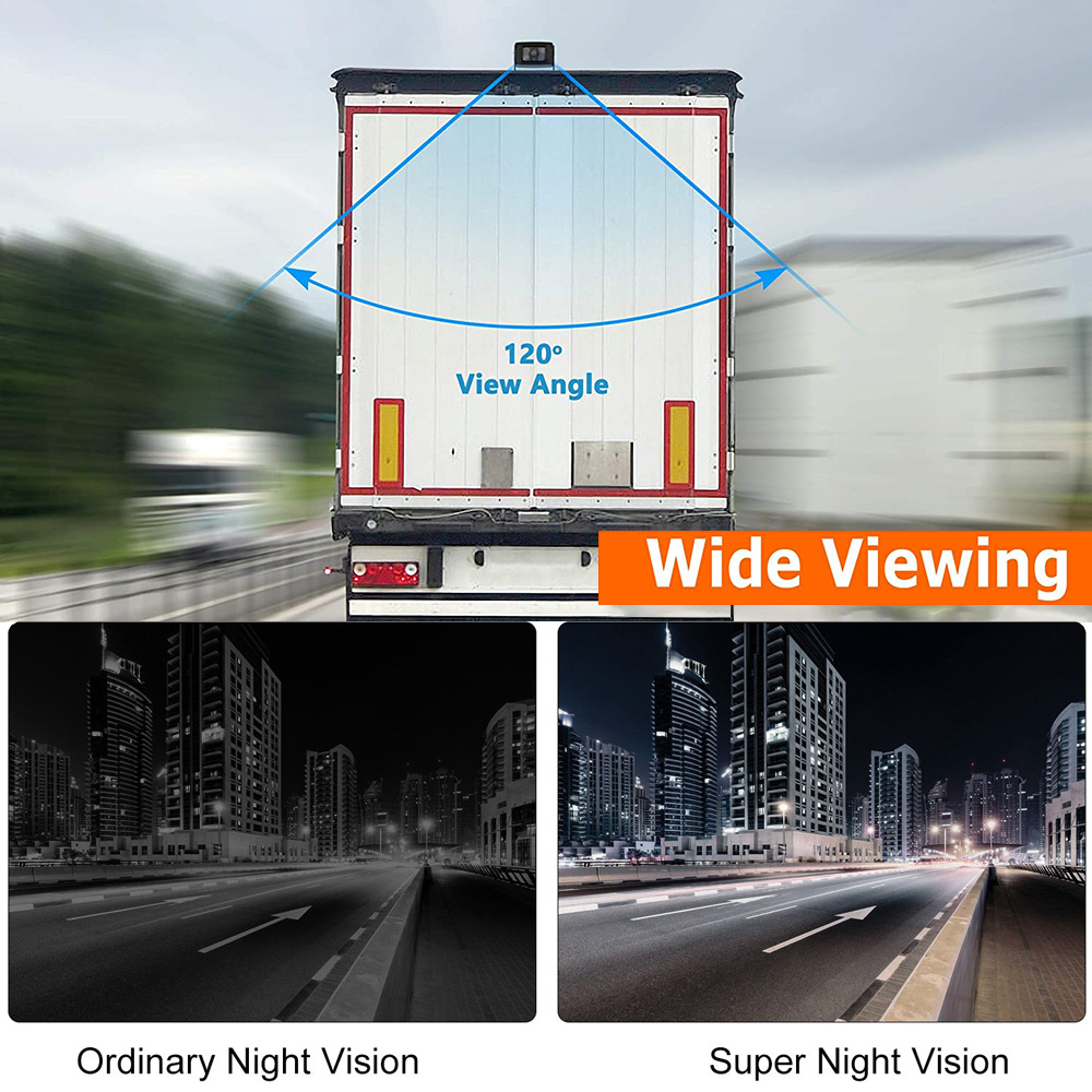 iPoster 4PIN Heavy Duty Metal Case CCD Sensor Rear View Camera Backup Reversing IR LED Waterproof 12-24v For Caravan Truck Bus