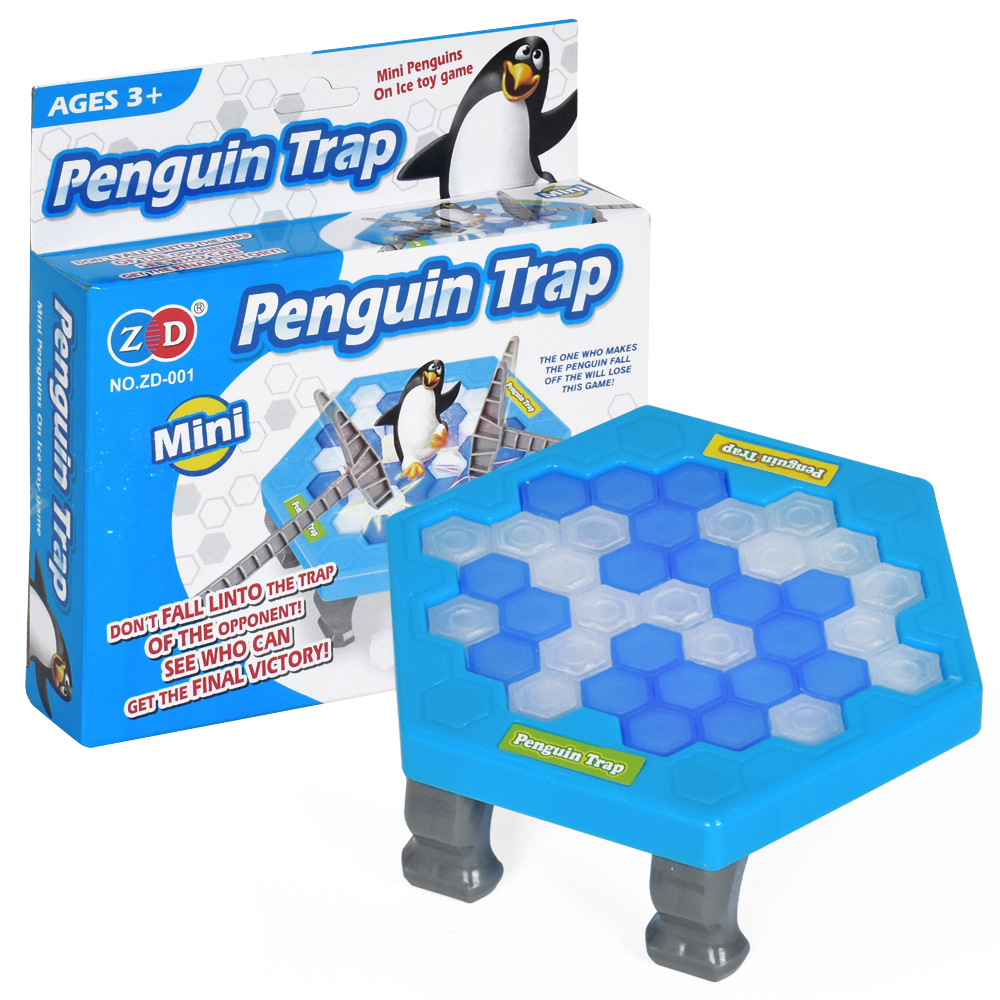 1~8PCS Mini Penguin Trap Parent-child Interactive Entertainment Indoor Board Game Toys For Kid Family Break Ice Block Save