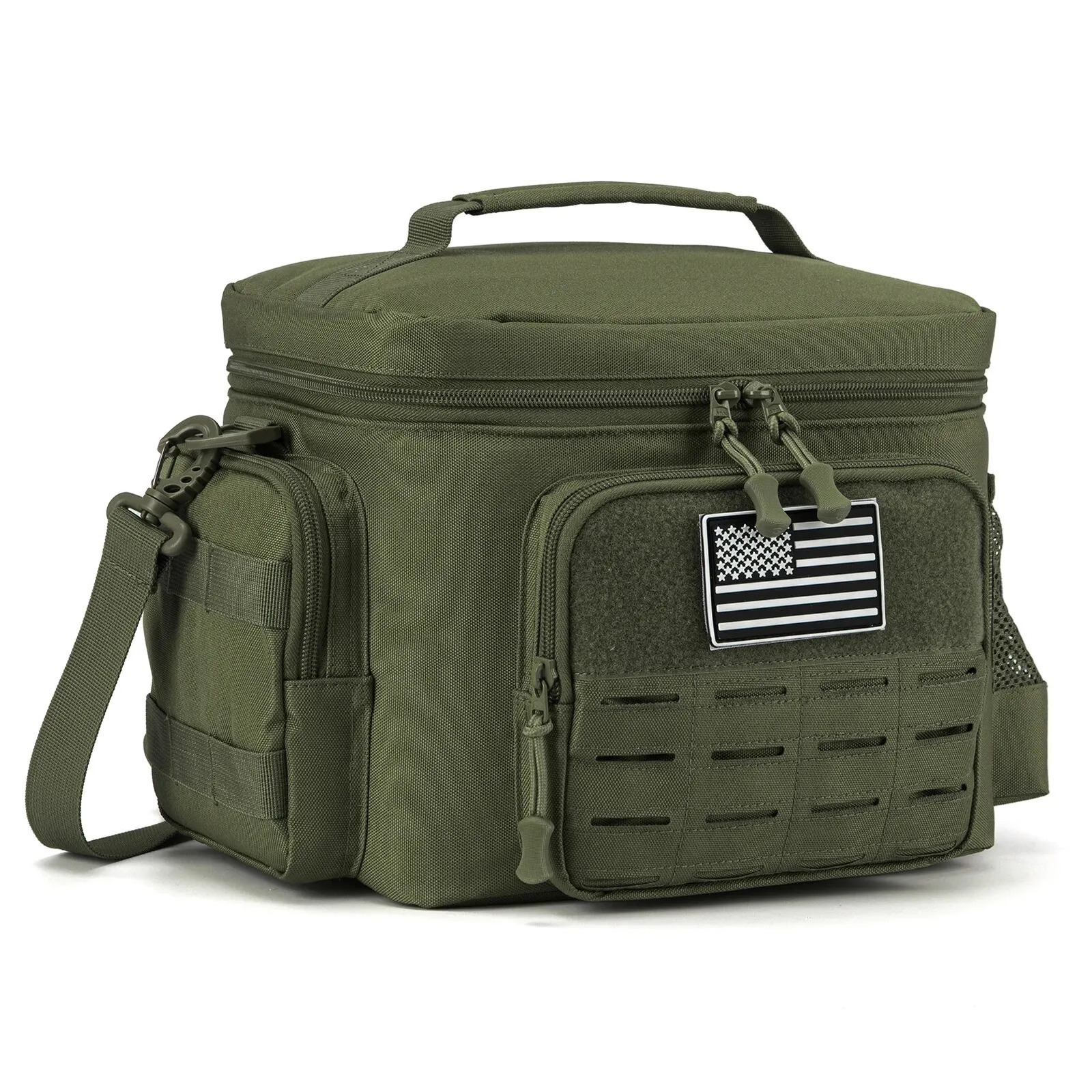 Tactical Lunch Box for Men Outdoor Heavy Duty Bag Work Leakproof Insulated Durable Thermal Cooler Meal Camping Picnic 241113
