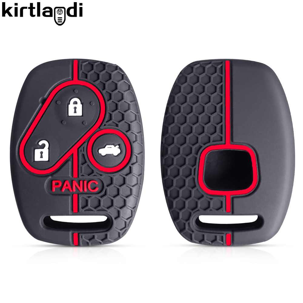 Honda Civic Fit For Accord CRV Jazz SRV FRV Pilot Silicone Car Remote Key Cover Protector Caps Key Case ddmysmile Shell Smile