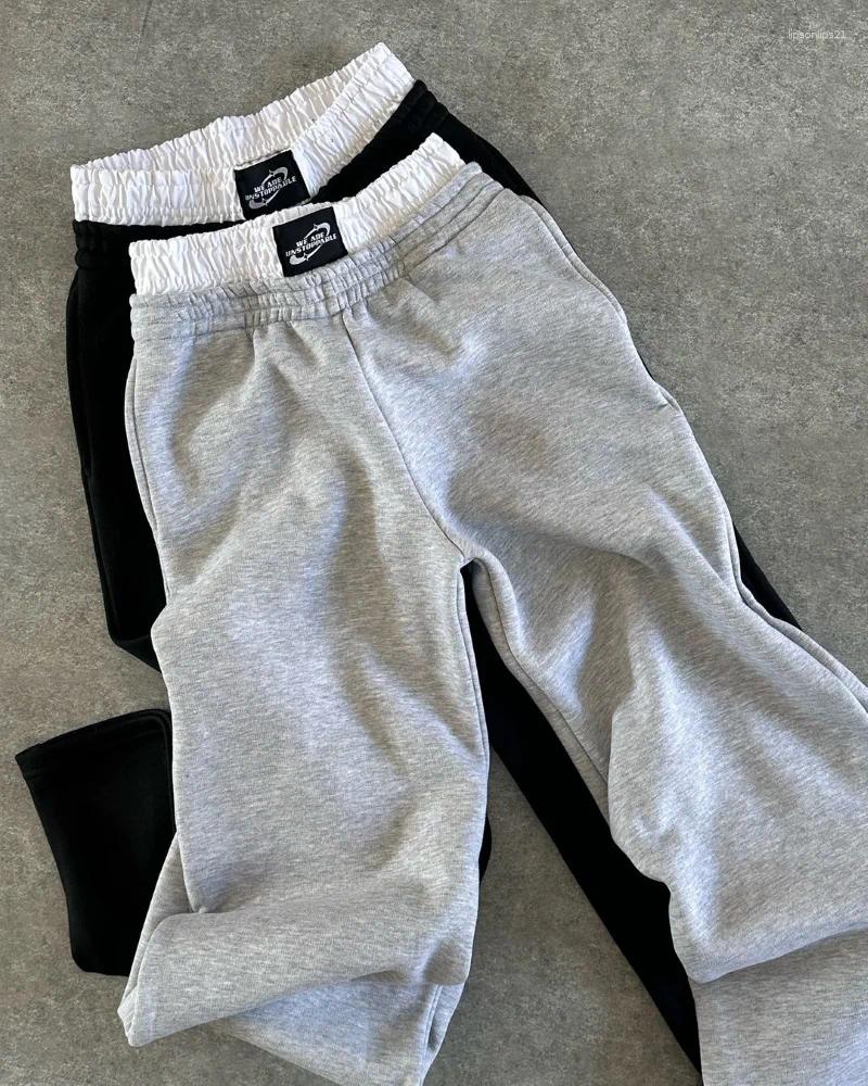 Mens Pants Double-cut Baggy Mens Street Fashion Hip-hop Stitching Sweatpants Men Clothing Casual And Versatile