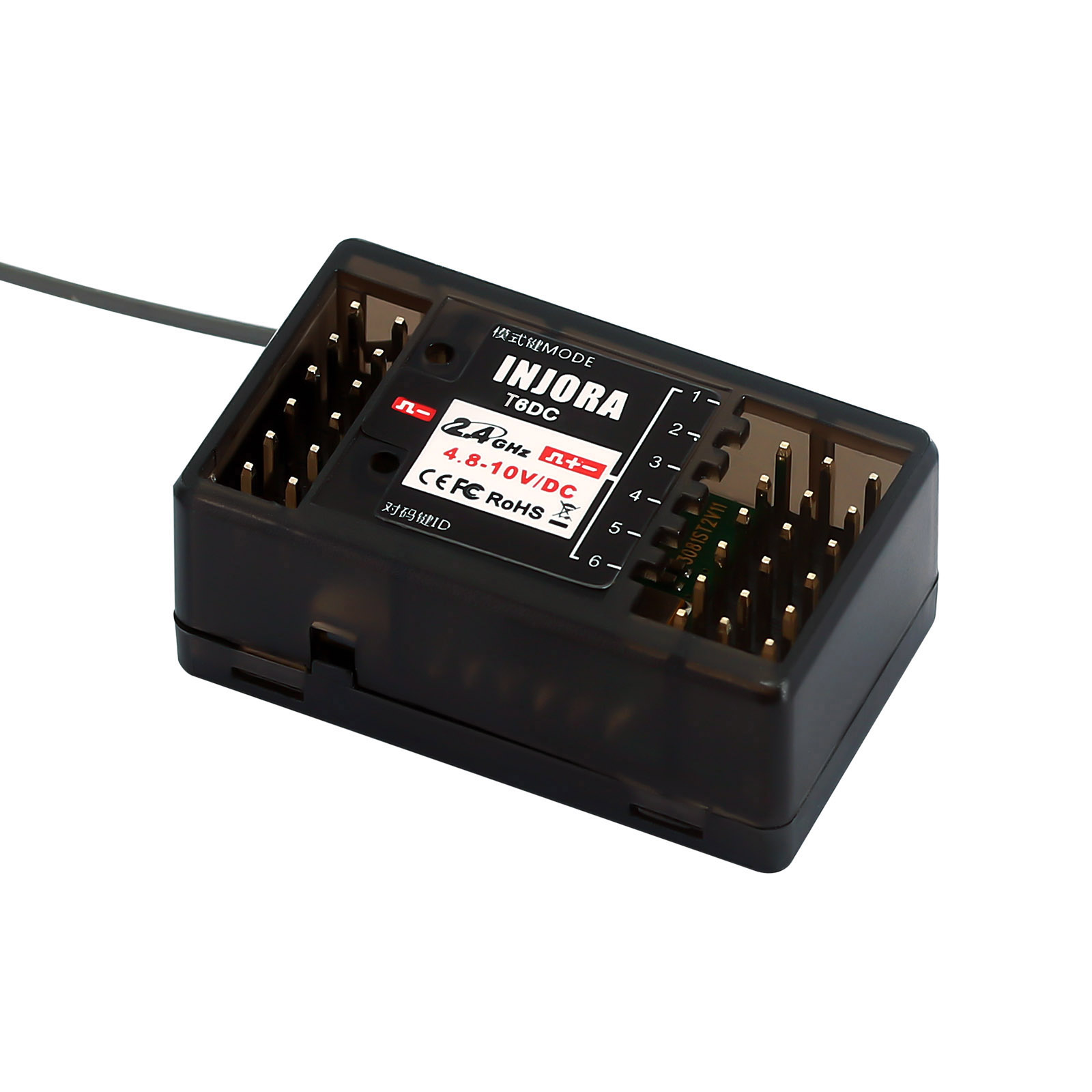 INJORA 6CH 2.4GHz Receiver for INJORA T6DC T6DCG RC Transmitter Controller