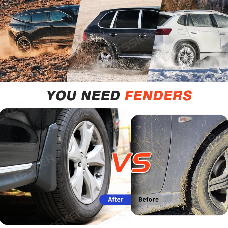 4 PCS Car Wheel Rear Mudguards For Hyundai Elantra HD 2007 2008 2009 2010 Cladding Splash Mud Flaps guards Mudflap Accessories