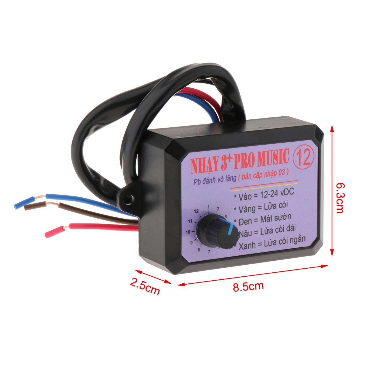 Car ddmysmile 12V Truck 24V Air Horn Controller Control Unit 10/12 Sound Electric Horn Speaker Boat Accessory Control Box Replacement Smile