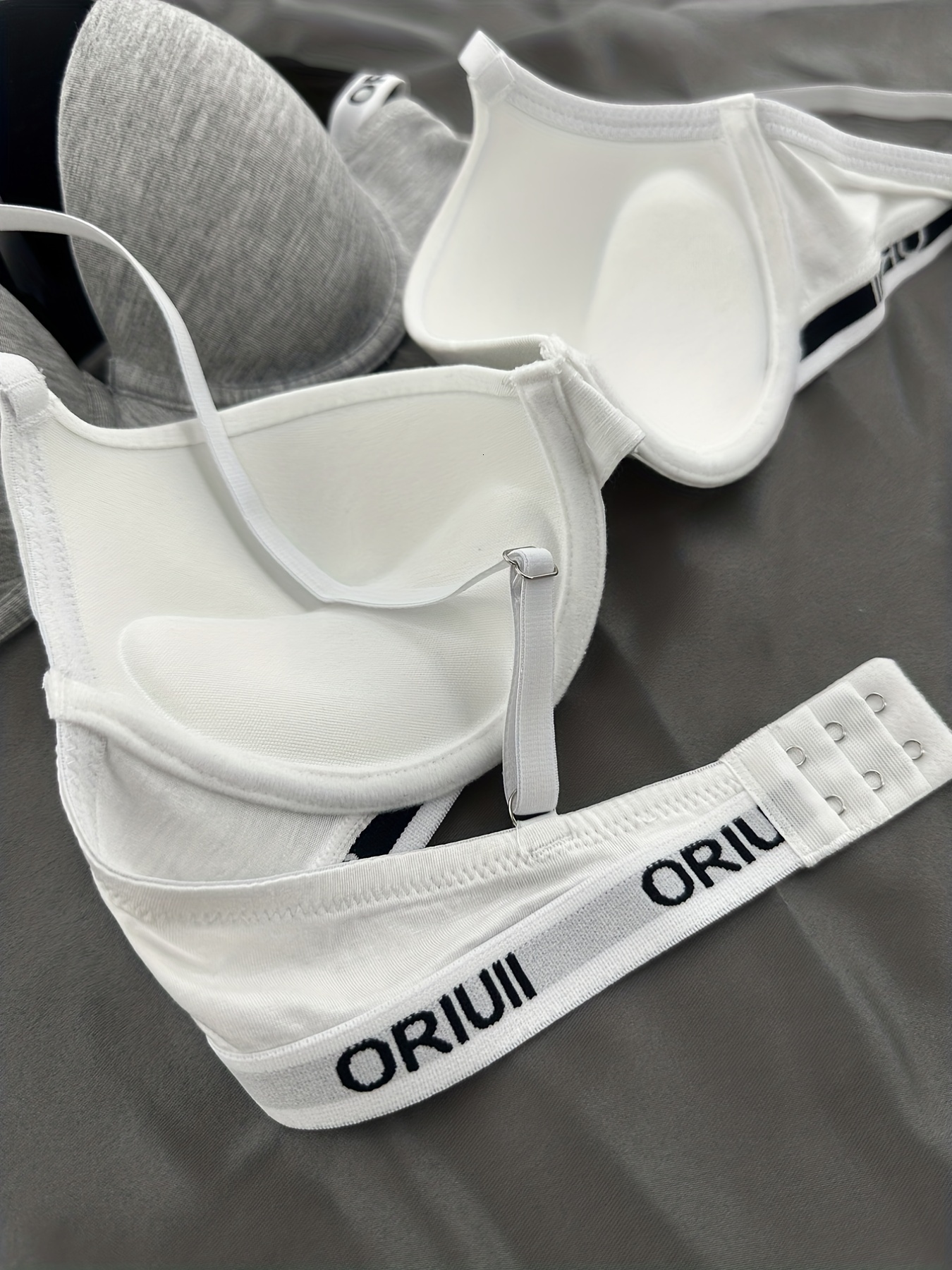 3 letter printed push up comfortable breathable gerie bras, women's and underwear