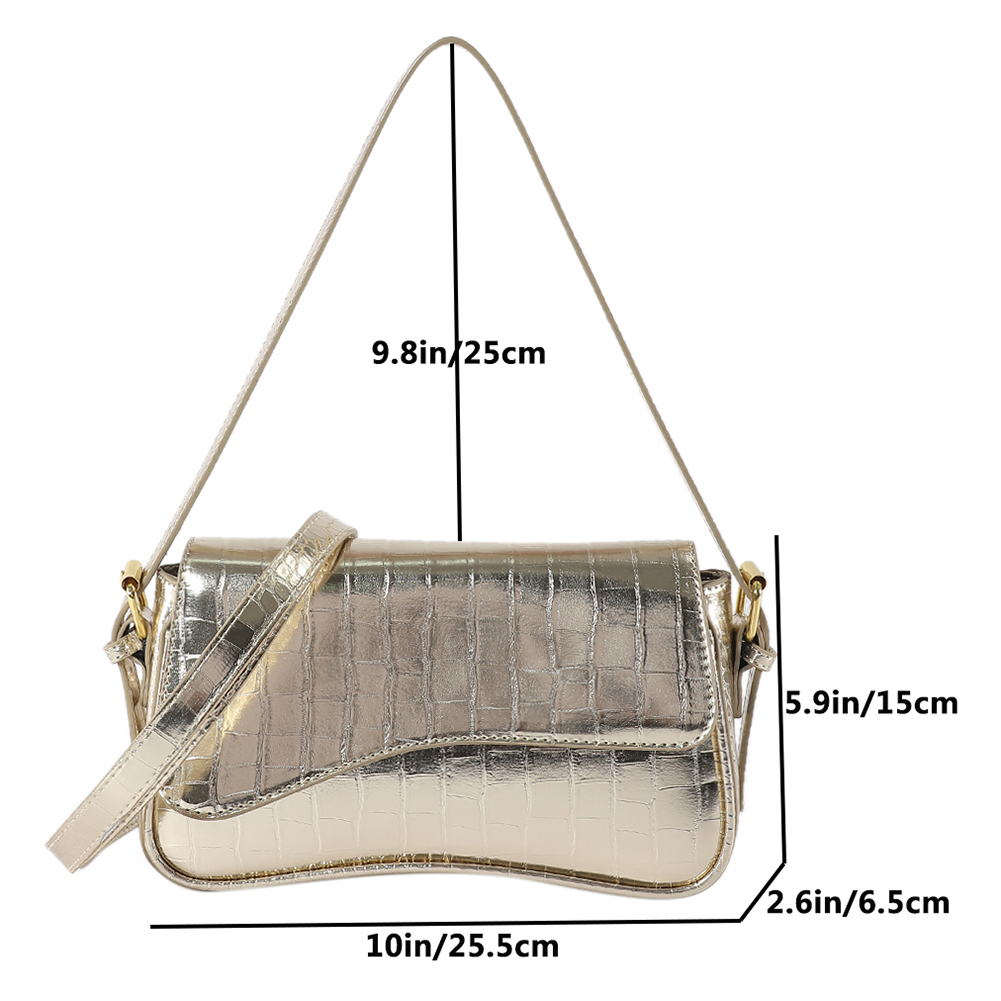 Sac à bandoulière classique français en cuir PU pour femme, sacs à main sous les bras, motif pierre vintage, petits sacs initiés, documents solides