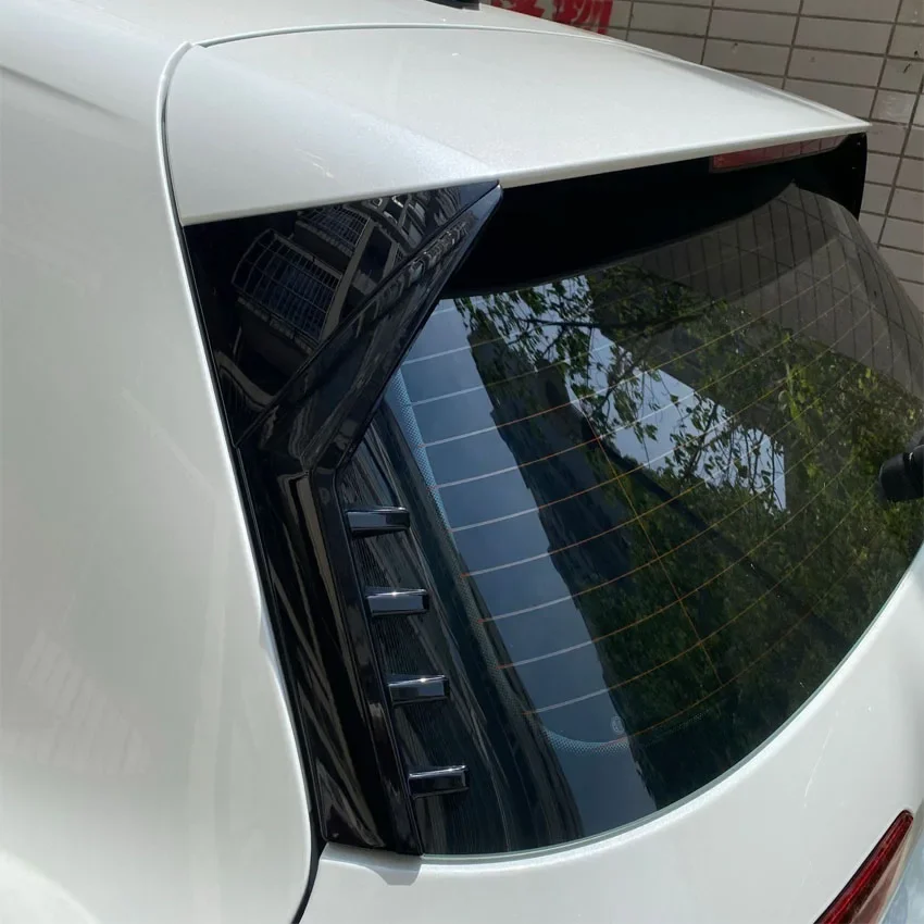 Car Rear Window Side Spoiler Body Kit Trim Wing Canards Splitter For VW Golf 8 MK8 GTI GTD TSI TD Pro GTI Rline 2020-2023