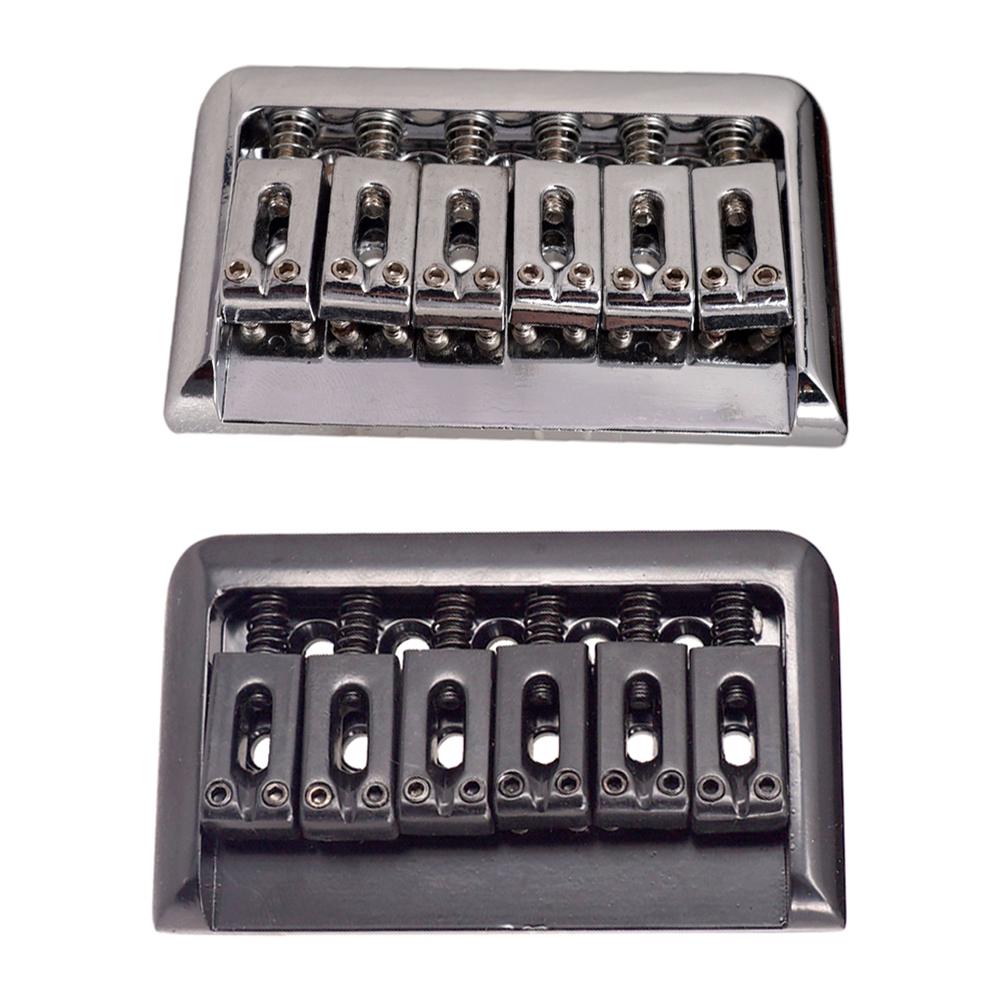 Tail Through Hard String Body Bridge 6 Strings Fixed Bridge For Electric Guitars Tailpiece Bottom ddmysmile String Bridges Accessories Smile