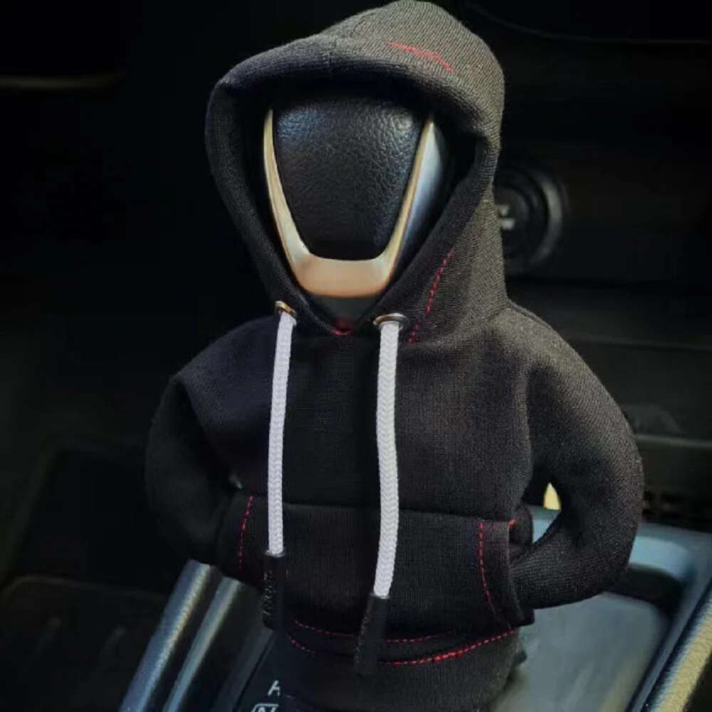 New Hoodie Fashion Sweatshirt Car Shift Knob Decor Manual Gear Handle Collars Change Lever Cover
