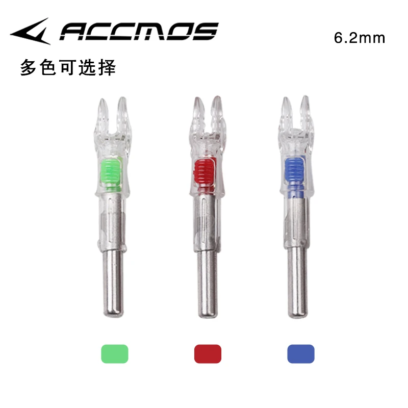 Archery Arrow LED Lighted Nocks 6.2/4.2mm/0.246inch 2025 Knocks Tail new For Compound Recurve Bows/Longbow Arrow Shafts