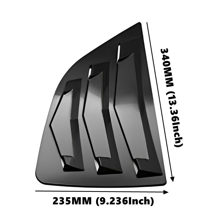 FIT JAZZ For Honda 14-18 2014-2018 Door Window Louver Frame Window Sill Molding Trim Cover Rear Spoiler Side Vent Trim 2PCS smile