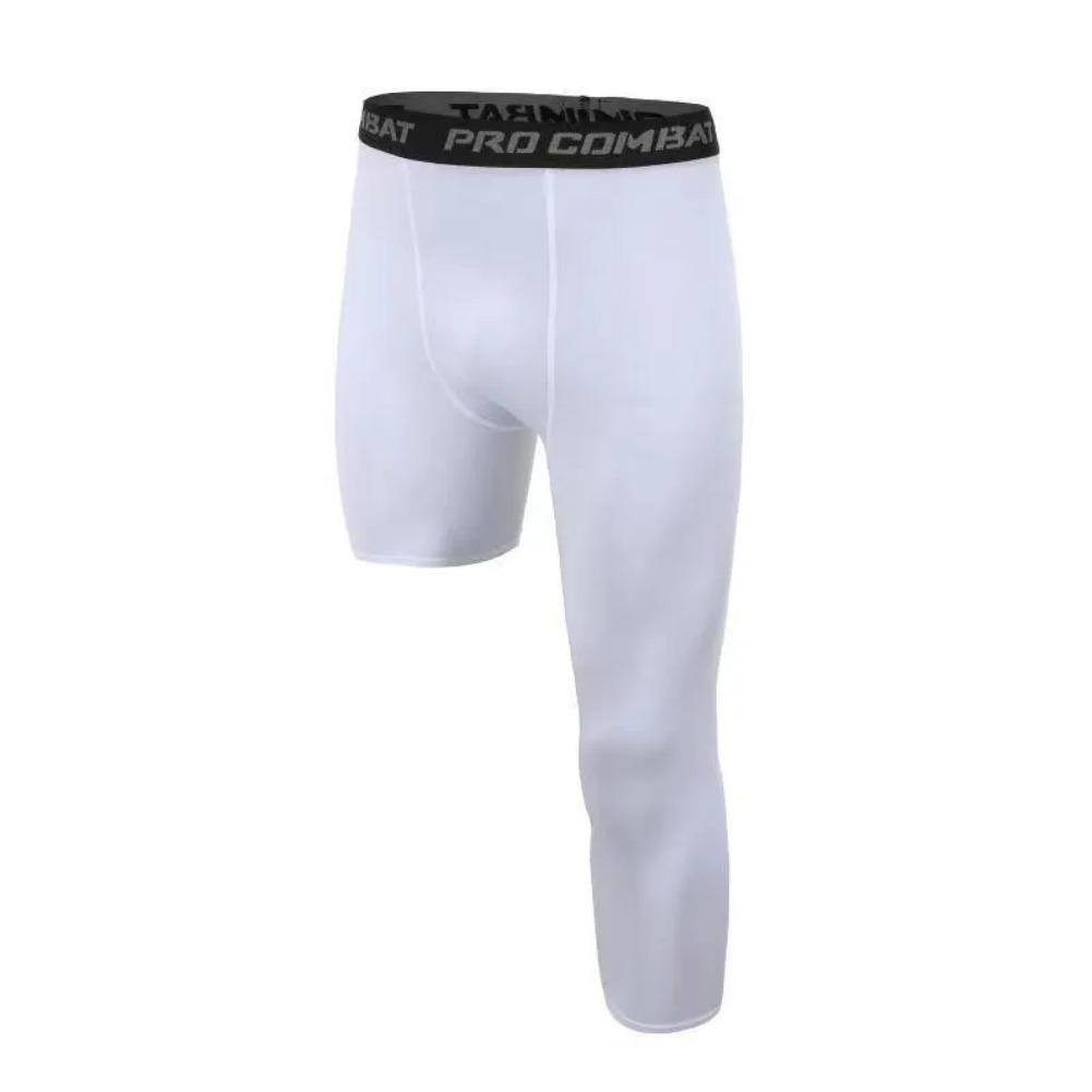Classic Single Leg Basketball Pants Loose Oversized Sports Training Bottom Stretch Quick-drying Compression Nine-point