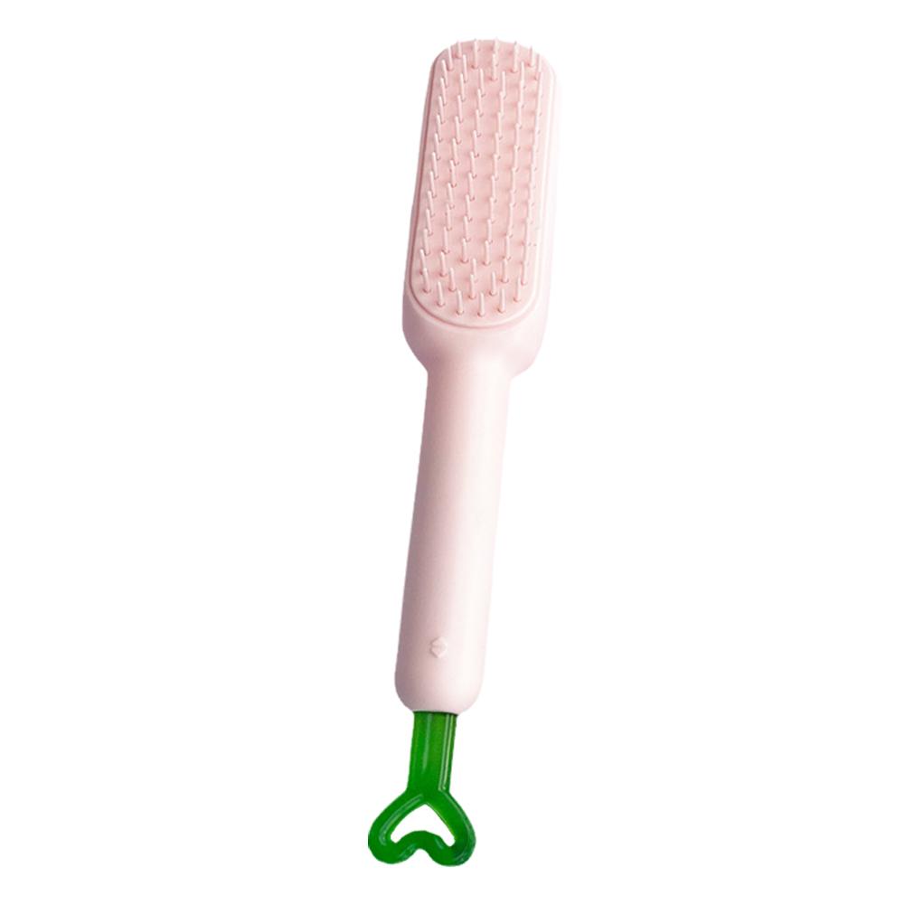 Magic Retractable Comb Self Cleaning Hair Brush Massage Hair Smoothing Comb Anti-static S1J0