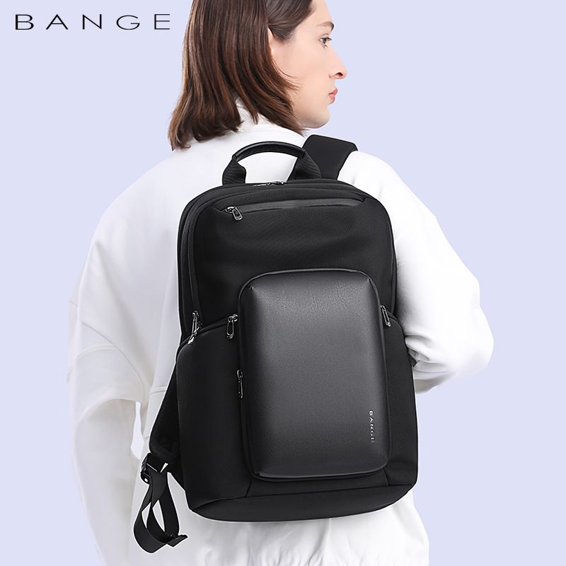 15.6 inch BANGE mochila Large Capacity Anti Theft Laptop Backpack Bags Waterproof Men's Backpack Travel Male Bag For Teenager smile
