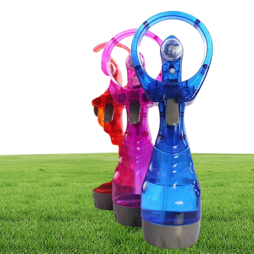 Water Spray Cool Fan Handheld Electric Mini Fan Portable Summer Cool Mist Maker Fans Party Favor Sea 144pcs DAP470