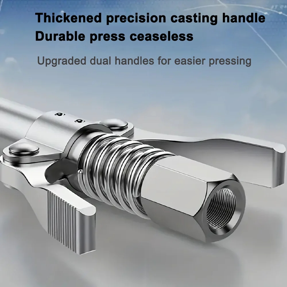 Grease Pressure 10000Psi High Coupler Nozzle Hose Pump Syringe Grease Gun Npt1/8 Adapter Brake Oil Change Tools Car ddmysmile Accessories Smile