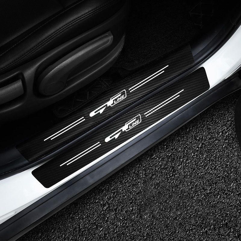 Car Door Sill Stickers Accessories For KIA GT LINE K2 Sportage Stinger Sorento Ceed soul sorento VENGA KX5 K3 K4 K5 Accessories