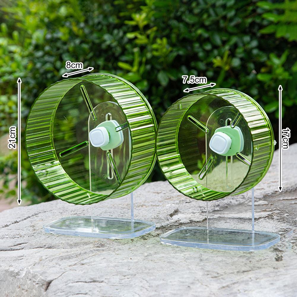 Hamster Wheel Easy to Install Pet Running Wheel Transparent Hamster Exercise Toy Small Pets Supplies