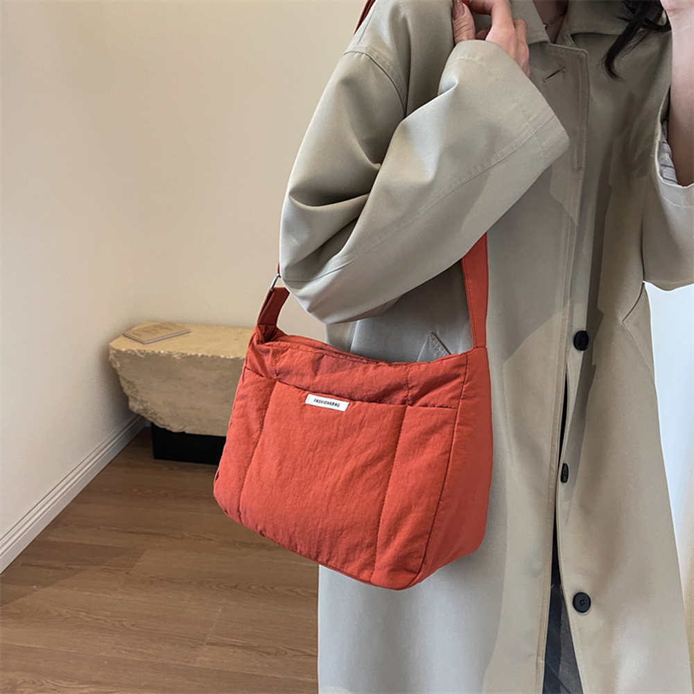 New Fashion Space Padded Cotton Women Shoulder Bags Winter Nylon Down Quilted Shopper Sling Bags Female Crossbody Bags Pouch