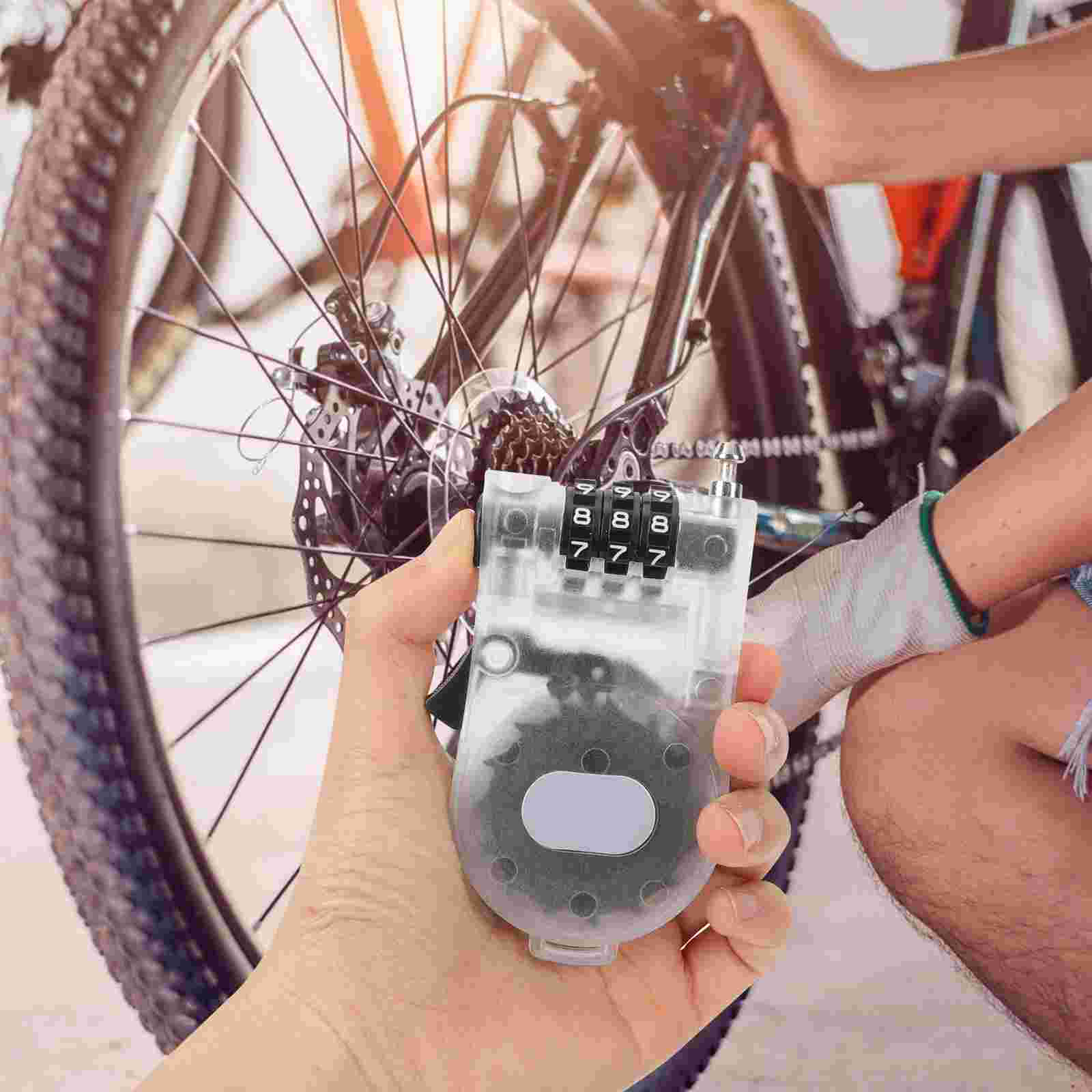 Portable Anti-Theft Ski Lock Board Lock Light Small Retractable Safety Wire Rope Steel Cable Lock Bicycle Lock Ski Accessories smile