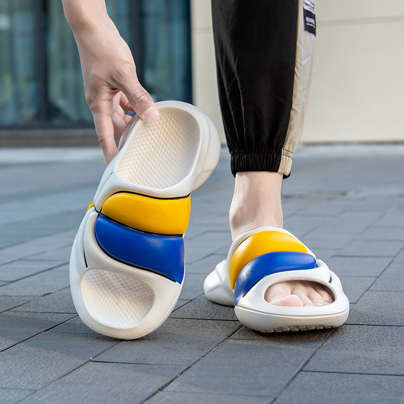 Basketball Style Men's Slippers Indoor Outdoor Sandals Beach New Men Sprot Slippers Thick Soft Sole Slides Men Home Slippers
