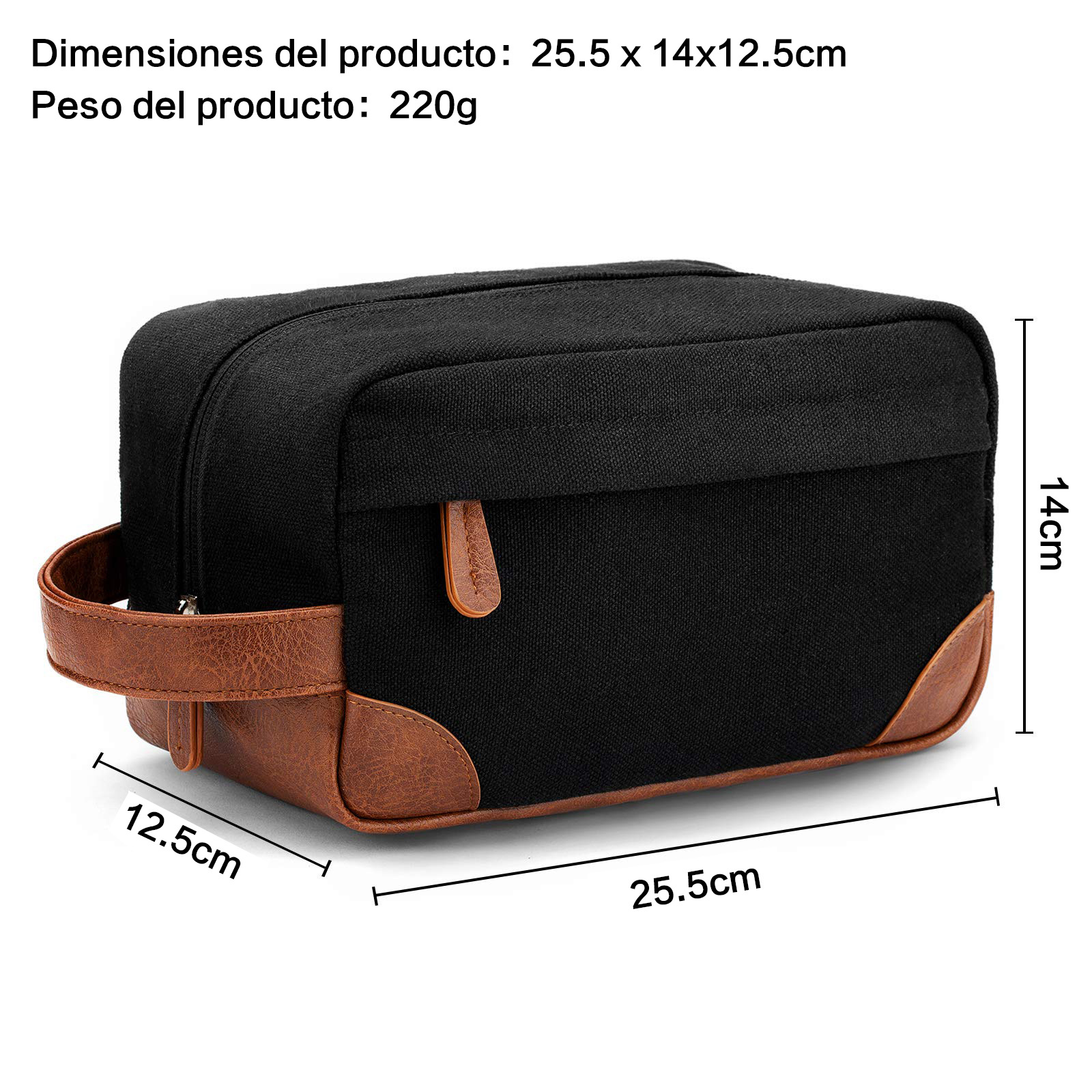 Men Travel Cosmetic Bag Zipper Makeup Bag Large Capacity Travel Toiletry Bag Cosmetics Organizer Storage Pouch