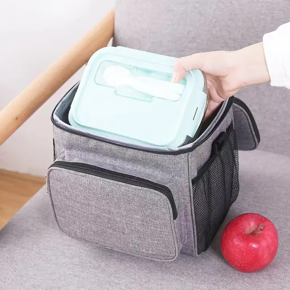 Portable Insulated Cooler ddmysmile Bags Box Shoulder Lunch Bag Waterproof Thermal Organizer Handbag For Men And Women Mouth Pattern Smile