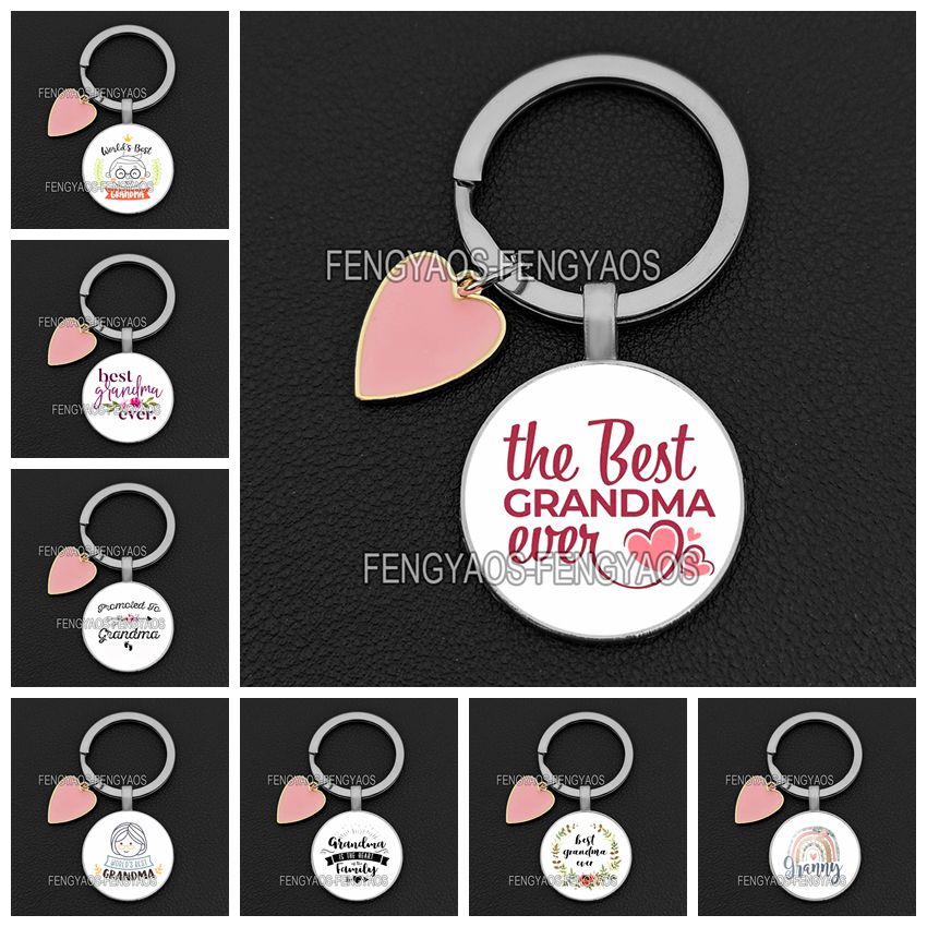 Gift Keychains Day Mother's For Grandmother Worlds ddmysmile Best Grandma Keyring For Granny Birthday Gift Smile