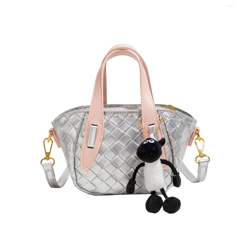Drawstring Fashion Handbag Bag Women's Summer All-match Casual Shoulder Crossbody Textured Hand Bucket zhanyishengli