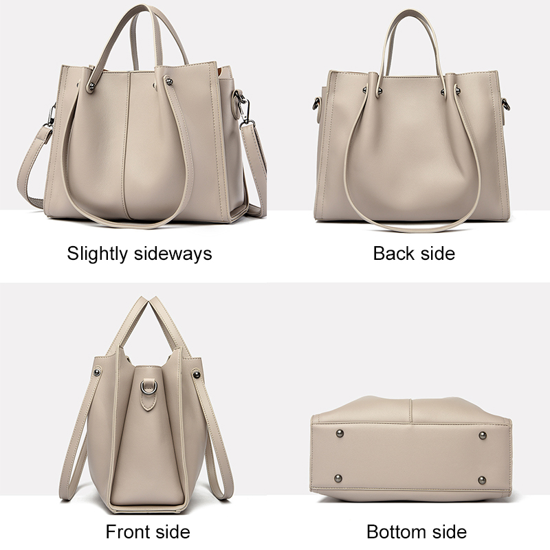 Single-Color Women's Crossover Tote: Spacious & Versatile 2024 Carryall Bag