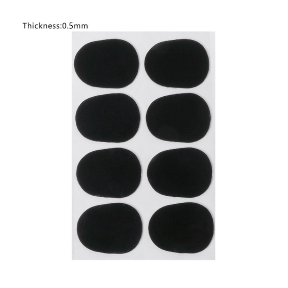 Cushions Silicone Mouthpiece Sax Ddmysmile 0.5Mm 8Pcs Safe Sax Black/White For ddmysmile Alto Sax Tenor Saxophone Mouthpiece Cushions Smile