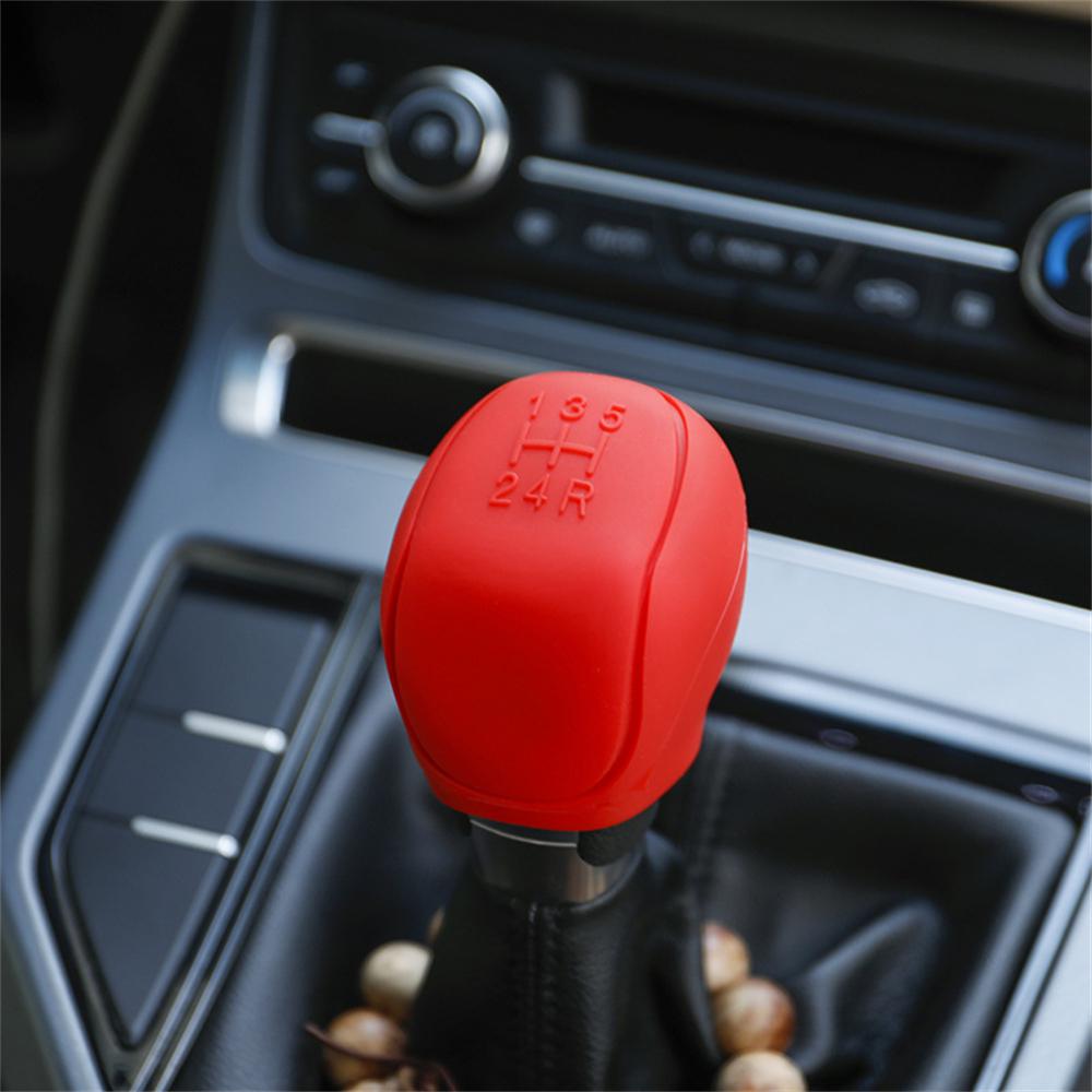 Cover Handle 1/2PCS Brake Premium Portable Knob Cover Silicone Car Gear Head Cover Knob smile