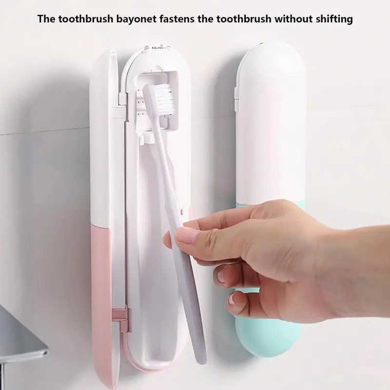 Toothbrush Sanitizer Toothbrush Cleaner Travel UV Light Electric Toothbrush Holder Cleaner USB Rechargeable Detachable Portable Wall Mounted 240413