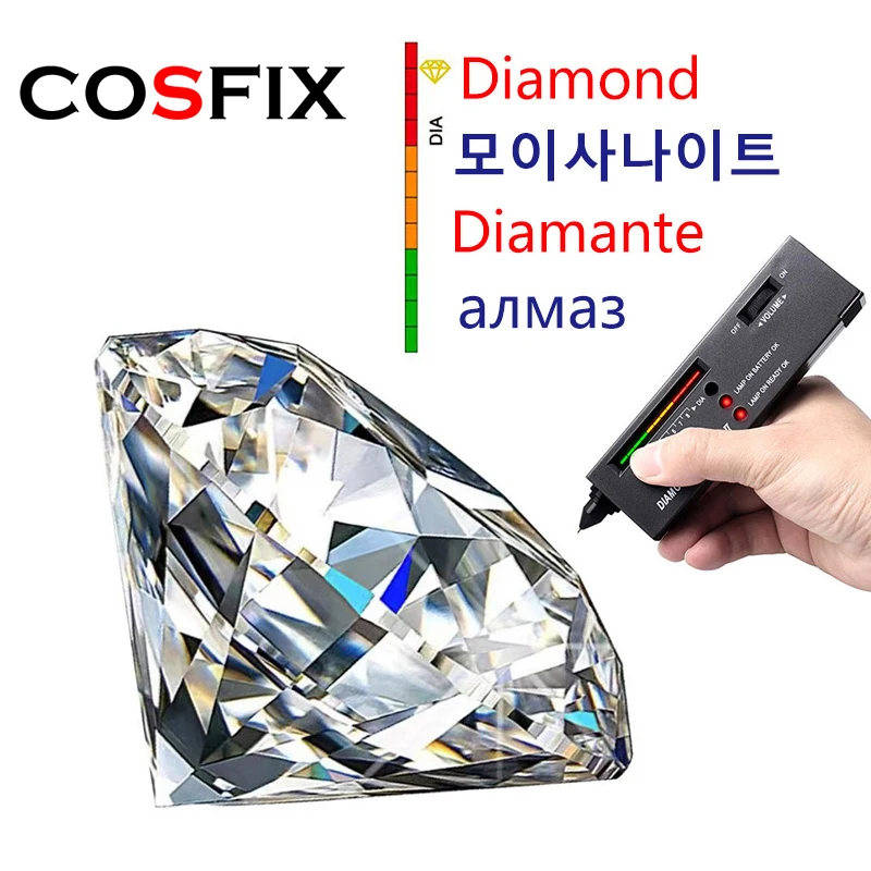COSFIX Real 0.5/1 Carat D Color Moissanite Diamond Stud Earrings for Women 100% 925 Sterling Silver Sparkling Moissanite Jewelry