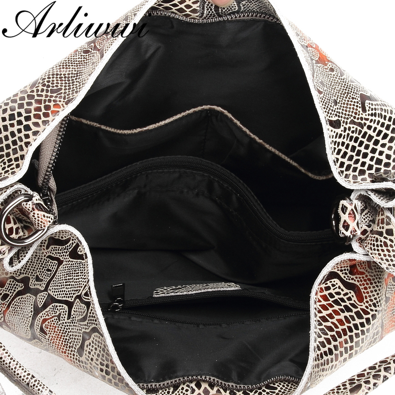 Female Genuine Shoulder Bags New Serpentine Emed Shiny Cross Body Real Cow Leather Handbags Women Gl08 Genuine Leather Serpentine BagVoyage