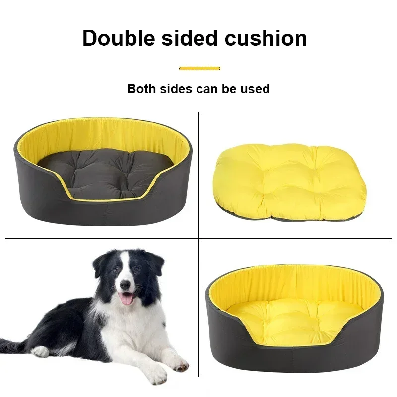 Pet Washable Double Sided Available All seasons Big Size Extra Large Bed House Sofa Kennel Soft Fleece Warm Bed S-XL
