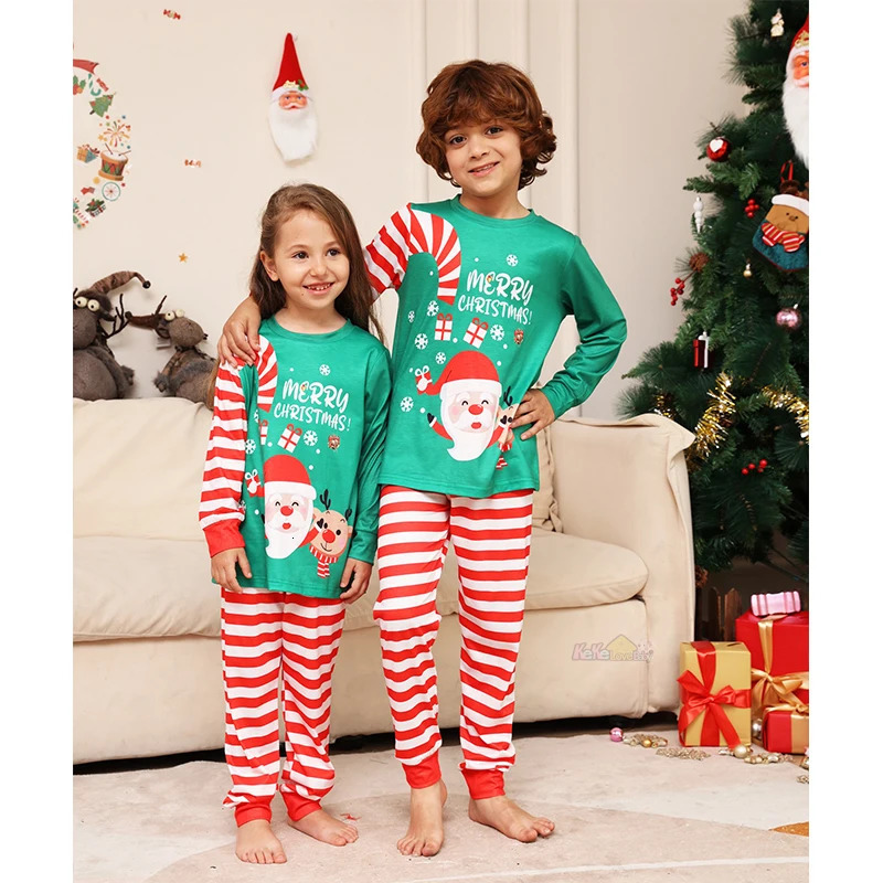 Christmas Matching Pajamas Outfits Adult Kids Baby Family Xmas Sleepwear Father Mother Daughter Son Pyjamas Clothes Set 241112