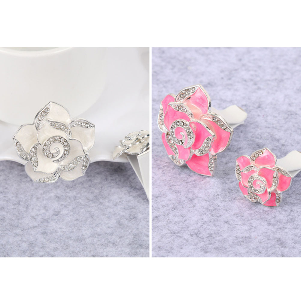 Clips Air Vent Fresheners Car Clip Crystal Rhinestone Diffuser Scent Freshener Women smile