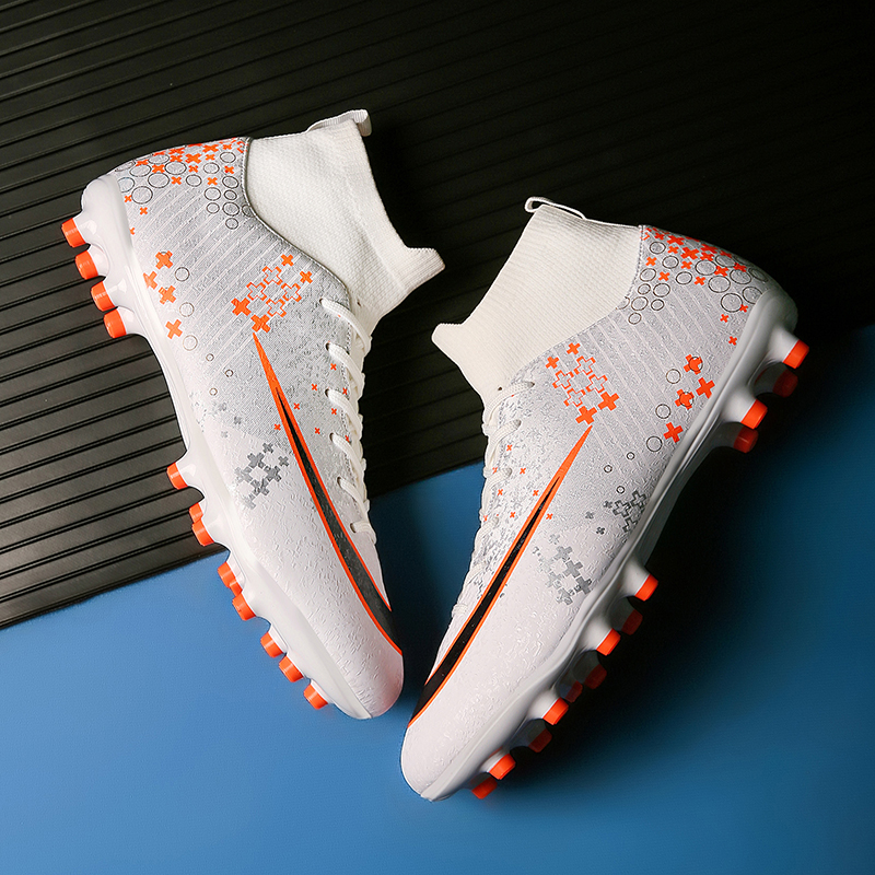 New Style Football Shoes TF/FG Lightweight Breathable Waterproof Football Boots High-Quality Outdoor Grass Sneakers Size 35-47